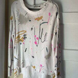 Abstract Print Women's Sweater